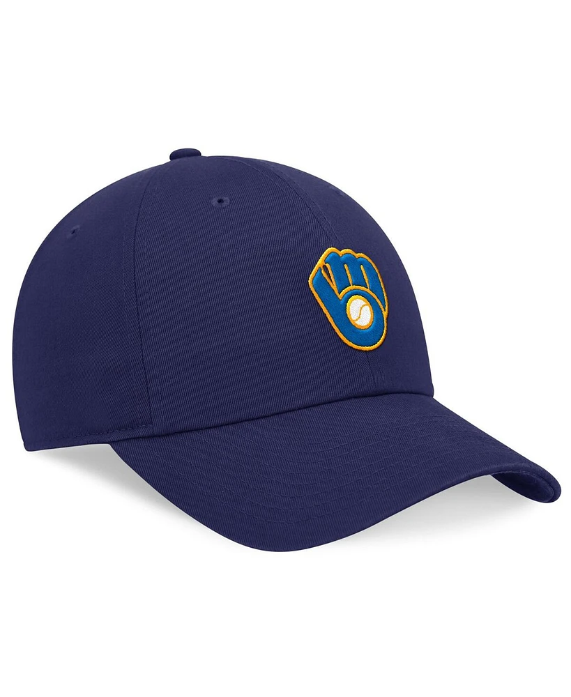 Nike Men's Royal Milwaukee Brewers Rewind Cooperstown Collection Club Adjustable Hat