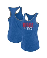 Fanatics Women's Heather Royal Buffalo Bills Fuel Racerback Tank Top