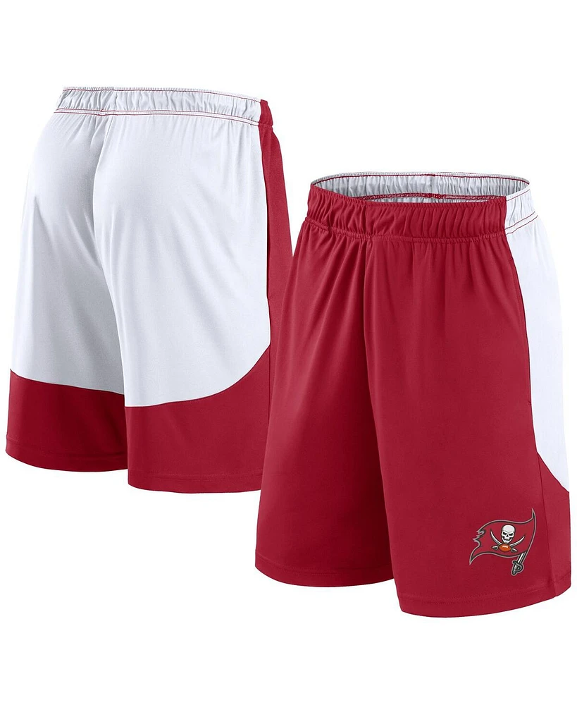 Fanatics Men's Red/White Tampa Bay Buccaneers Go Hard Shorts