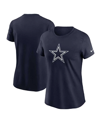 Nike Women's Navy Dallas Cowboys Primary Logo T-Shirt