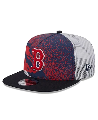 New Era Men's Navy Boston Red Sox Court Sport 9FIFTY Snapback Hat