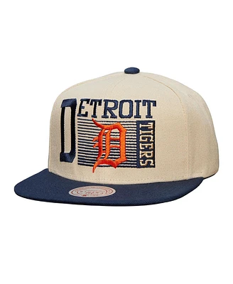 Mitchell & Ness Men's Cream Detroit Tigers Cooperstown Collection Speed Zone Snapback Hat