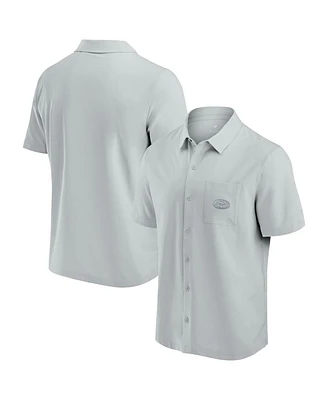 Fanatics Men's Gray San Francisco 49ers Front Office Button-Up Shirt