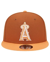 New Era Men's Brown Los Angeles Angels Spring Color Two-Tone 9FIFTY Snapback Hat