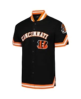 Pro Standard Men's Black Cincinnati Bengals Classic Warm-Up Short Sleeve Full-Snap Jacket