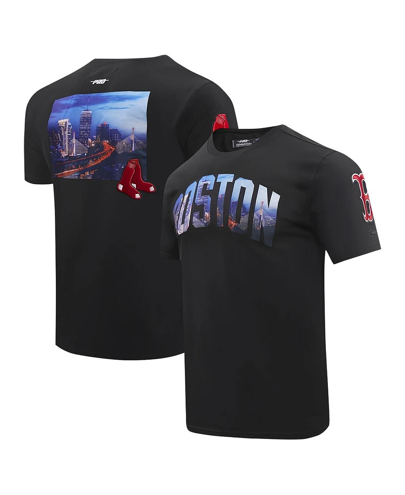 Pro Standard Men's Black Boston Red Sox Cityscape T-Shirt