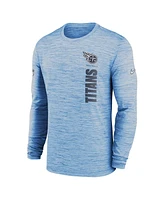 Nike Men's Light Blue Tennessee Titans 2024 Sideline Velocity Performance Long Sleeve T-Shirt