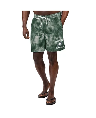 G-iii Sports by Carl Banks Men's Midnight Green Philadelphia Eagles Change Up Volley Swim Trunks