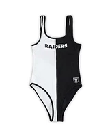 G-iii 4Her by Carl Banks Women's Black/White Las Vegas Raiders Last Stand One-Piece Swimsuit