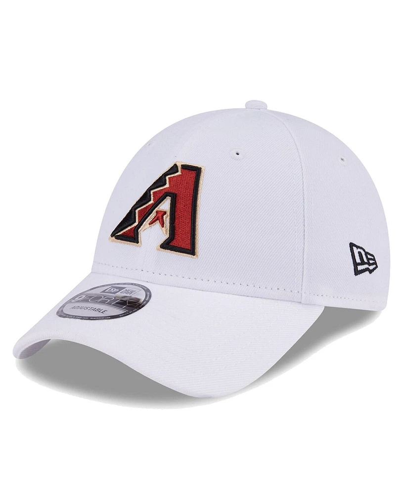 New Era Men's White Arizona Diamondbacks League Ii 9FORTY Adjustable Hat