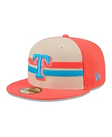 New Era Men's Cream Texas Rangers 2024 Mlb All-Star Game 59FIFTY Fitted Hat