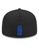 New Era Men's Black Golden State Warriors Coral Reef Visor 59FIFTY Fitted Hat