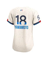 Nike Women's Yoshinobu Yamamoto Cream Los Angeles Dodgers 2024 City Connect Limited Player Jersey