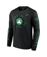 Fanatics Men's Black Boston Celtics 2024 Nba Finals Champions Drive to the Hoop Long Sleeve T-Shirt