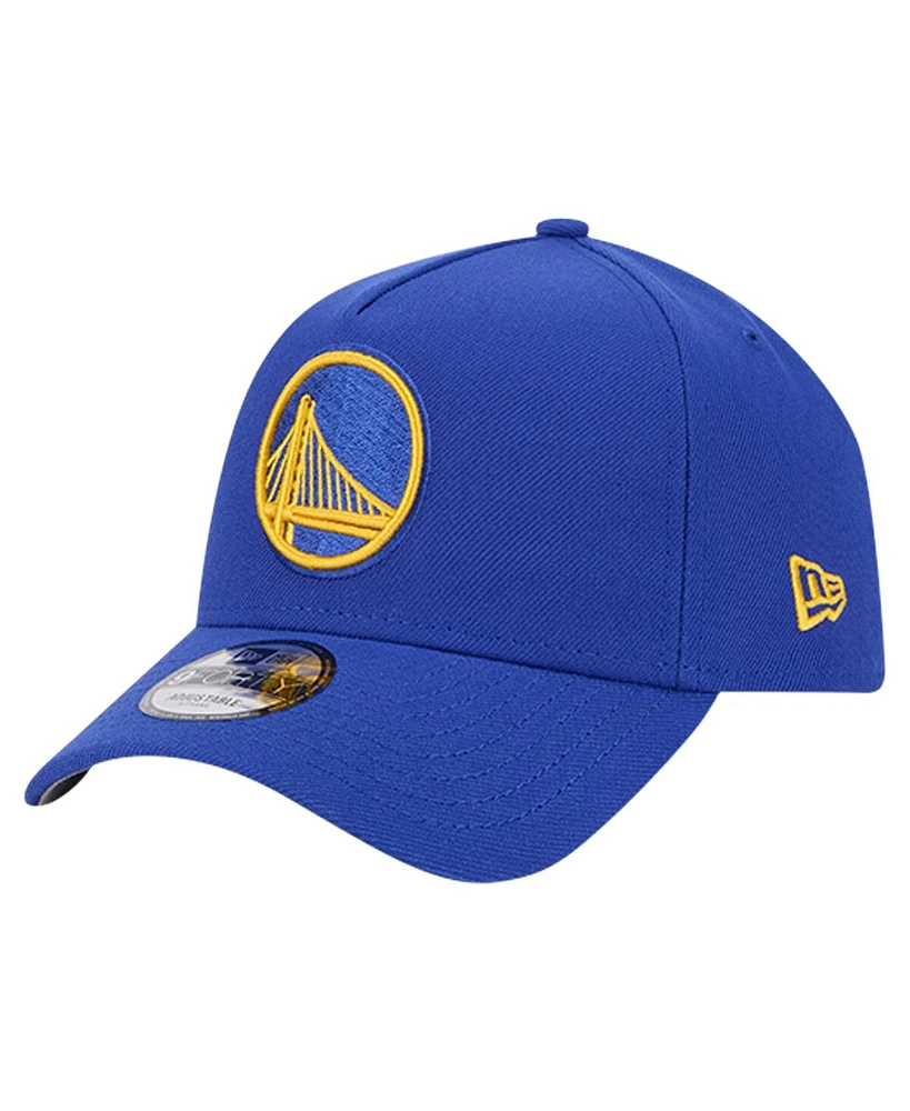 New Era Men's Royal Golden State Warriors A-Frame 9FORTY Adjustable Hat