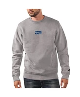 Starter Men's Heather Gray New York Giants 1925 Collection Long Sleeve Pullover Sweatshirt