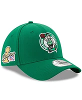 New Era Men's Kelly Green Boston Celtics 2024 Nba Finals Champions Side Patch 39THIRTY Flex Hat