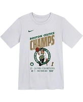 Nike Preschool White Boston Celtics 2024 Nba Finals Champions Celebration Roster T-Shirt