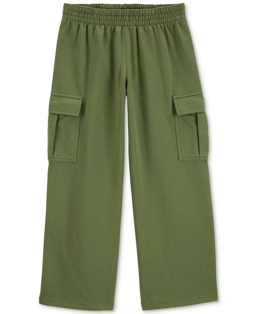 Carter's Little & Big Girls Pull-On French Terry Cargo Pants