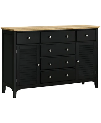 Homcom Sideboard Modern Buffet Cabinet with Adjustable Shelves