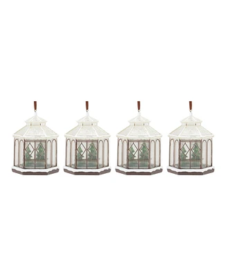 Slickblue Winter Gazebo Ornament (Set of 4)