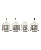 Slickblue Winter Gazebo Ornament (Set of 4)