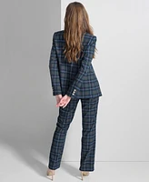 Tommy Hilfiger Women's Slim Fit Checked Blazer