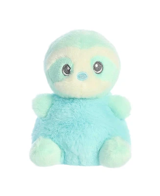 ebba Mini Baby Sloth Lil Biscuits Gentle Baby Plush Toy Blue 5"