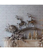 Slickblue Classic Holiday Deer and Sleigh Metal Art