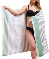 American Soft Linen Peshtemal 100% Turkish Cotton 4-Pack Beach Towels, 35" x 60"