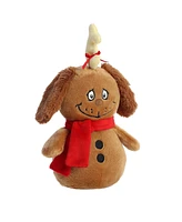 Aurora Small Max Snowman Dr. Seuss Whimsical Plush Toy Brown 8"