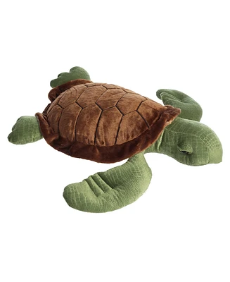 Aurora Large Sea Turtle Super Flopsie Adorable Plush Toy Green 27"