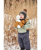 Deux par Baby Boy One Piece Snowsuit Sage, Brown And Dark Grey - Infant|Toddler