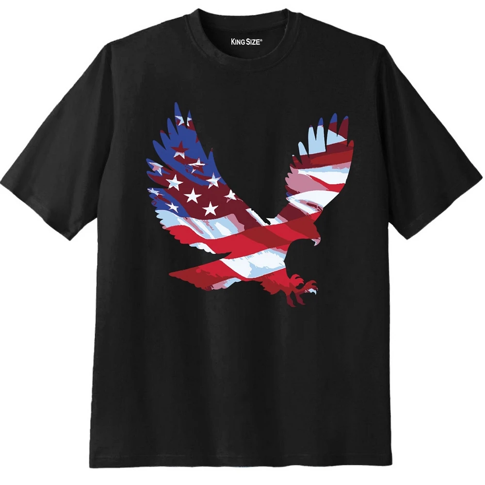 Liberty Blues Big & Tall by KingSize Americana Screen Tee