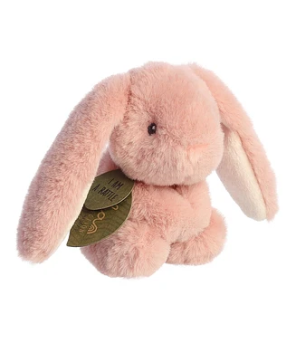 ebba Small Brenna Bunny Rattle Eco Eco-Friendly Baby Plush Toy Pink 6"