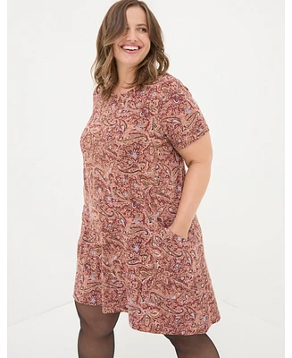 FatFace Plus Simone Wild Paisley Jersey Dress