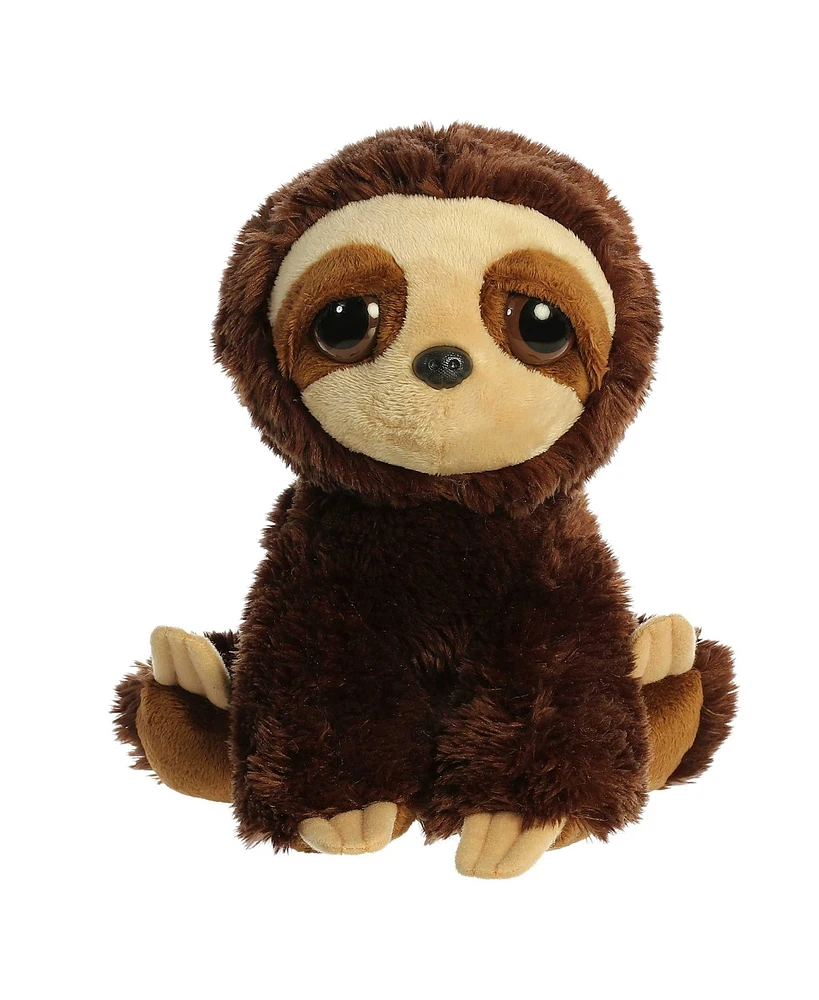 Aurora Medium Marley The Sloth Dreamy Eyes Enchanting Plush Toy Brown 10"