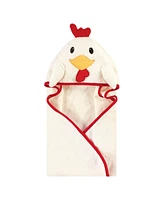 Hudson Baby Infant Unisex Cotton Animal Face Hooded Towel