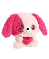 Aurora Small Dog In Love Lenticular Enchanting Plush Toy Pink 6"