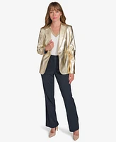 Tommy Hilfiger Women's Metallic One-Button Blazer