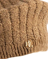 Lauren Ralph Lauren Fuzzy Cable Knit Beret Hat