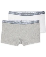 Polo Ralph Lauren Big Girls Stretch Cotton Boyshorts, 2 Pack