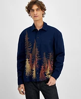 Sun + Stone Men's Milas Scenic Jacquard Overshirt, Created for Macy's