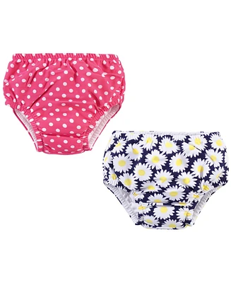 Hudson Baby Girls Swim Diapers, Daisy, 12-18 Months