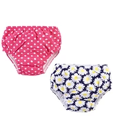 Hudson Baby Girls Swim Diapers, Daisy, 12-18 Months