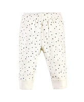 Touched by Nature Baby Boys Organic Cotton Pants 4pk, Star