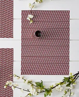 Design Imports Textured Twill Weave Placemat Set of 6