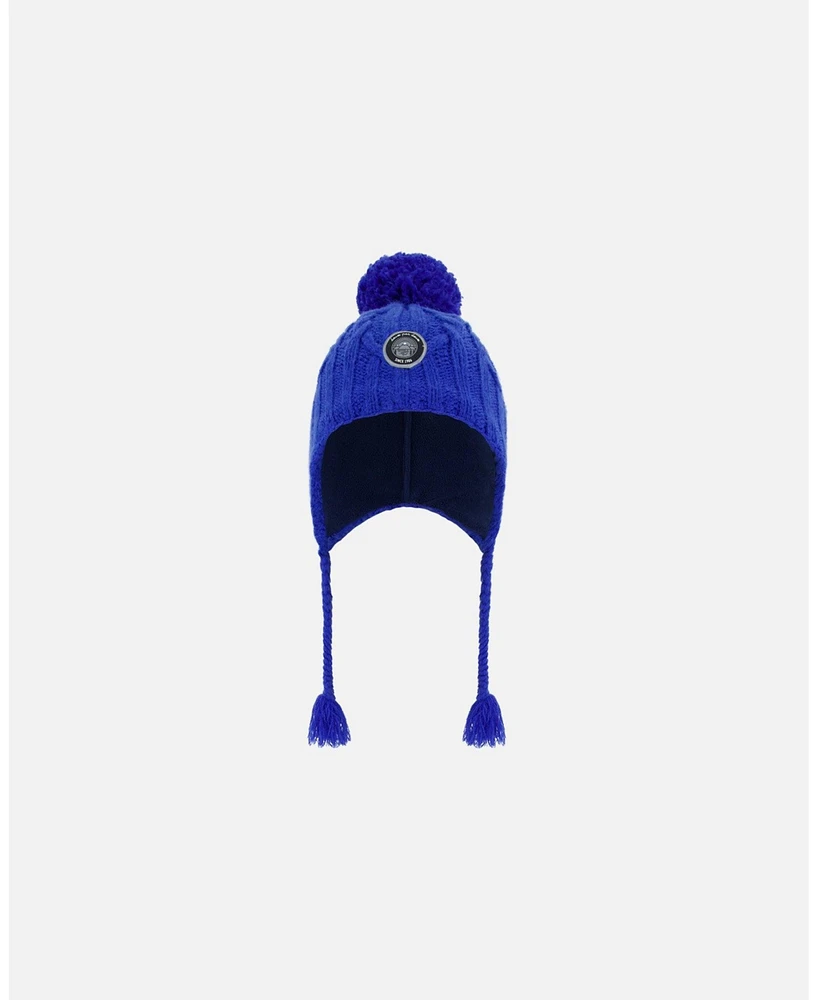 Deux par Boy Peruvian Knit Hat Royal Blue - Toddler|Child