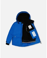 Deux par Big Boys Two Piece Snowsuit Royal Blue And Black