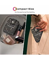 Byootique Portable Lipstick Case Lip Gloss Pouch with Mirror for Purse Mini Bag